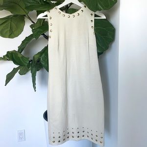 Cream Michael Kors Gold studded dress XS